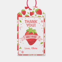 Chica Rosa Fresa Cumpleaños Gracias Por Favor