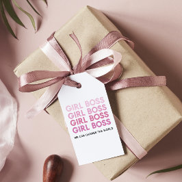 Etiquetas Para Regalos Chica rosa moderno Jefe mejor regalo para Girly