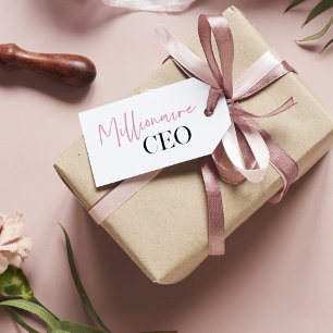 Etiquetas Para Regalos Chica rosado moderno Bosque mejor regalo de regalo