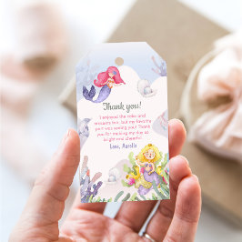 Etiquetas Para Regalos Chica Sirena Primer Fiesta de Cumpleaños