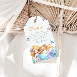 Etiquetas Para Regalos Chica Sirena Primer Fiesta de Cumpleaños