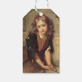 Etiquetas Para Regalos Chica triste con un Mascota muerto (simpatía por s