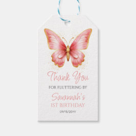 Etiquetas Para Regalos Chicas acribillan mariposa rosa primer Fiesta de c