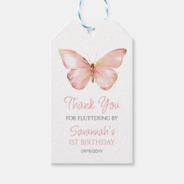 Etiquetas Para Regalos Chicas acribillan mariposa rosa Rubor Fiesta de cu