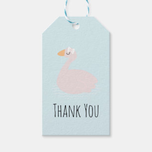 Etiquetas Para Regalos Chicas Cisne Lindas Cumpleaños Rosa Gracias 