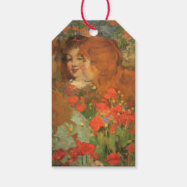 Etiquetas Para Regalos Chicas con lapachos rojos (de George Henry)