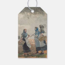 Etiquetas Para Regalos Chicas Vintage de pescadores ingleses (Tynemouth, 