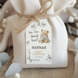 Etiquetas Para Regalos Chico de peluche caprichoso Baby Shower 