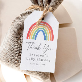 Etiquetas Para Regalos Chico o chica: Baby Shower BOHO Arcoíris