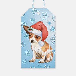 Etiquetas Para Regalos Chihuahua feliz de Howlidays