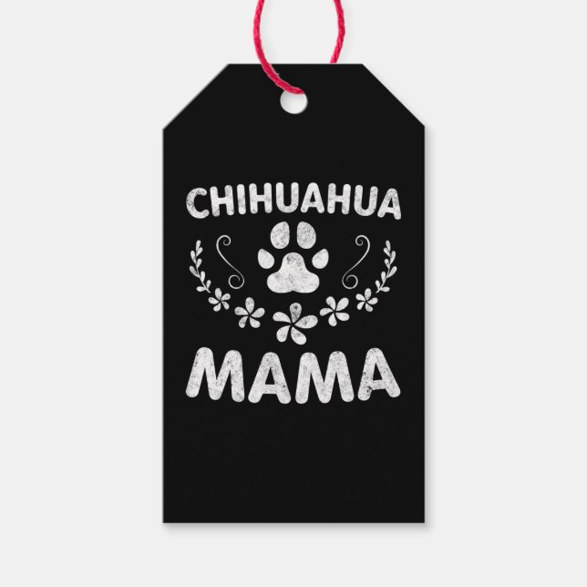Etiquetas Para Regalos Chihuahua Mama (Anverso)
