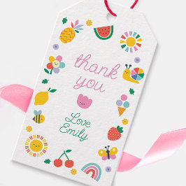 Etiquetas Para Regalos Children's Thank You Card, Rainbows and Sunshine