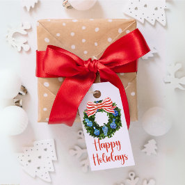 Etiquetas Para Regalos Chinoiserie Wreath Holiday Gift Tags, Christmas Gi