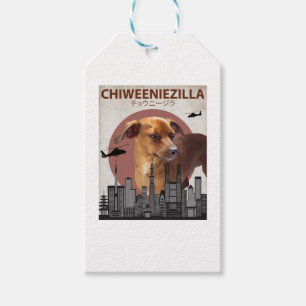 Etiquetas Para Regalos Chiweeniezilla Funny Chiweenie T-Shirt Perros Aman