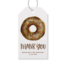 Chocolate acuarela salpicar Donut Gracias