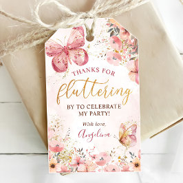 Etiquetas Para Regalos Chorreada Bohemio Floral Mariposa Baby Shower
