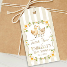 Chorreado Ganso Pequeño Amarillo Daisy Baby Shower