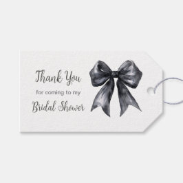 Etiquetas Para Regalos Chorro de novia con lazo coquette negro
