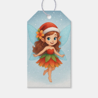 Etiquetas Para Regalos Christmas Fairy ,Cute Winter Fairy Holiday