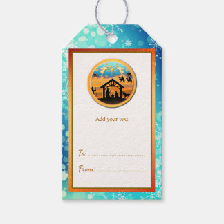 Etiquetas Para Regalos Christmas Nativity Baby Jesus in Manger