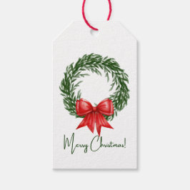 Etiquetas Para Regalos Christmas Red Bow Holiday Tag