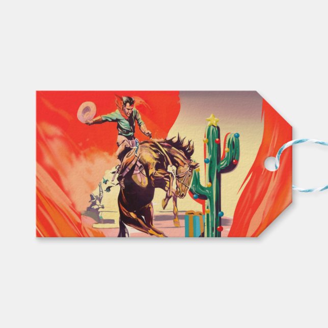 Etiquetas Para Regalos Christmas Rodeo (Frente (Horizontal))