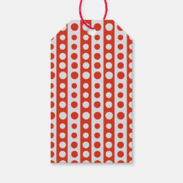 Etiquetas Para Regalos Christmas Trees Red and White Polka Dots Holiday