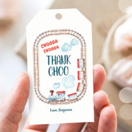 Etiquetas Para Regalos Chugga Choo Boy Vintage Train Red Blue Birday