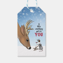 Ciervo y ratón regalo Navideño hecho a mano 