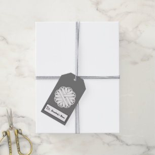Etiquetas Para Regalos Cinta blanca de flores por Kenneth Yoncich