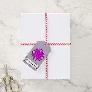 Etiquetas Para Regalos Cinta de la púrpura por Kenneth Yoncich
