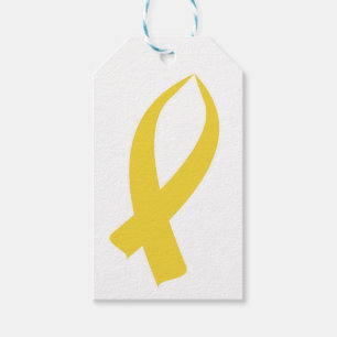 Etiquetas Para Regalos Cinta de sensibilización (oro)