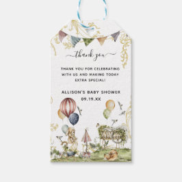 Etiquetas Para Regalos Circo del Bosque | Agradecimiento para Baby Shower