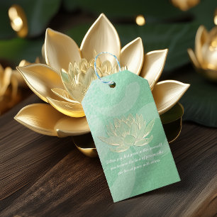 Etiquetas Para Regalos Citas del instructor de mediación de yoga de oro v