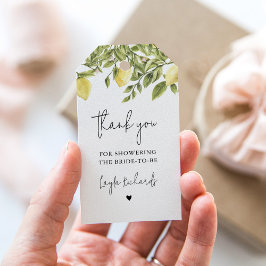 Etiquetas Para Regalos CITRON Lemon Citrus Bridal Shower Favtag