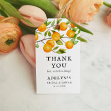 Citrus Bridal Shower Naranja Fruit Favor