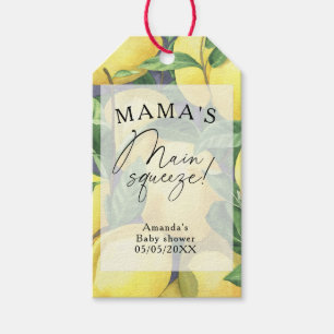 Etiquetas Para Regalos Citrus Lemon - La principal ducha de bebé exprimid