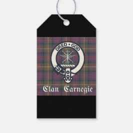 Etiquetas Para Regalos Clan Carnegie Escudo Tartan