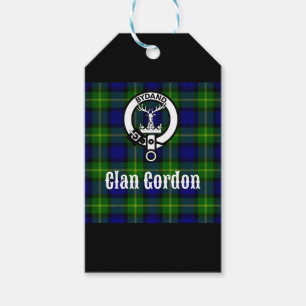 Etiquetas Para Regalos Clan Gordon Tartan Escudo