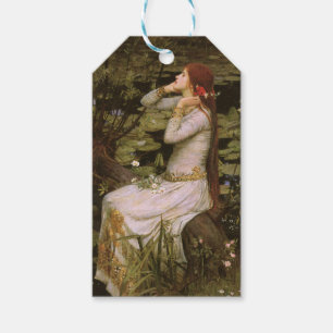 Etiquetas Para Regalos Clásica Ophelia de Shakespeare Nenúfar Arte Fino