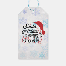 Etiquetas Para Regalos Clásico de texto negro rojo trendy 