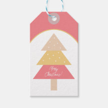 Clásico de tonos rosados merry Christmas Tree