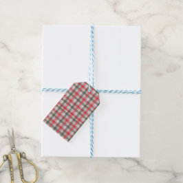 Etiquetas Para Regalos Clásico Tartán de Invierno Personalizado con Nombr
