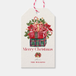 Etiquetas Para Regalos Clásico Variado presenta vacaciones de Navidades
