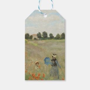 Etiquetas Para Regalos Claude Monet El Campo de Amapolas cerca de Argente