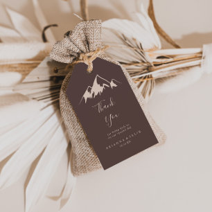 Etiquetas Para Regalos Clear Mountain Country Wedding Gracias