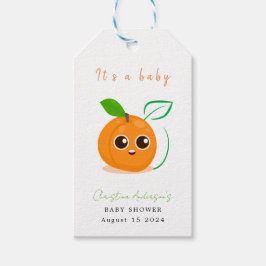 Etiquetas Para Regalos Clementine Naranja Fruit Baby Shower
