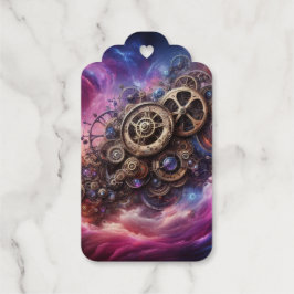 Etiquetas Para Regalos Clockwork industrial Steampunk Purple and Pink