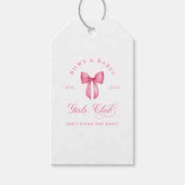 Etiquetas Para Regalos Club de Chicas Bows and Babes Bachelorette