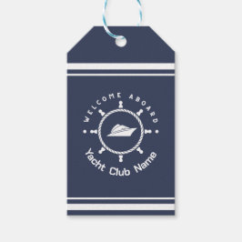 Etiquetas Para Regalos Club náutico de la Marina Azul